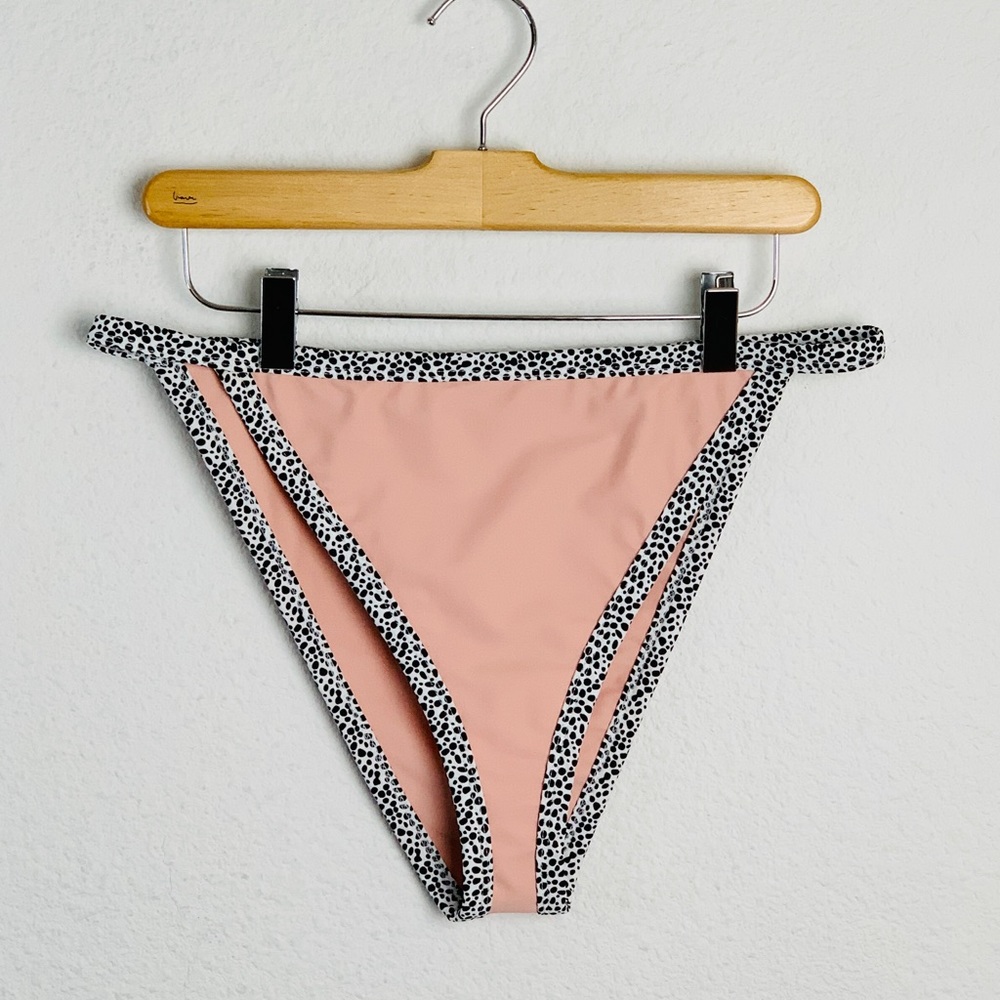 Tularosa Kameron Blush & Animal Spot Bikini Bottoms Sz XL